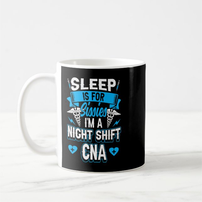 Taza De Café Asistente de Enfermería certificado CNA de turno n (Izquierda)