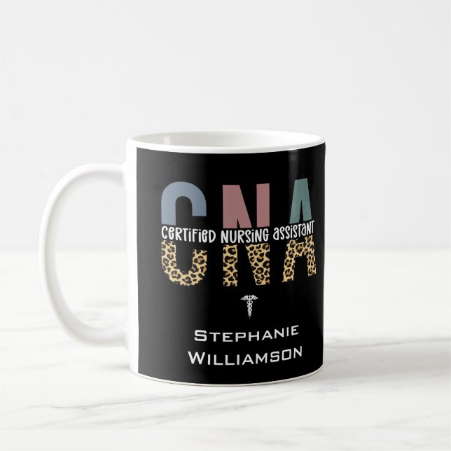 Taza De Café Asistente de Enfermería certificado de CNA persona (Izquierda)