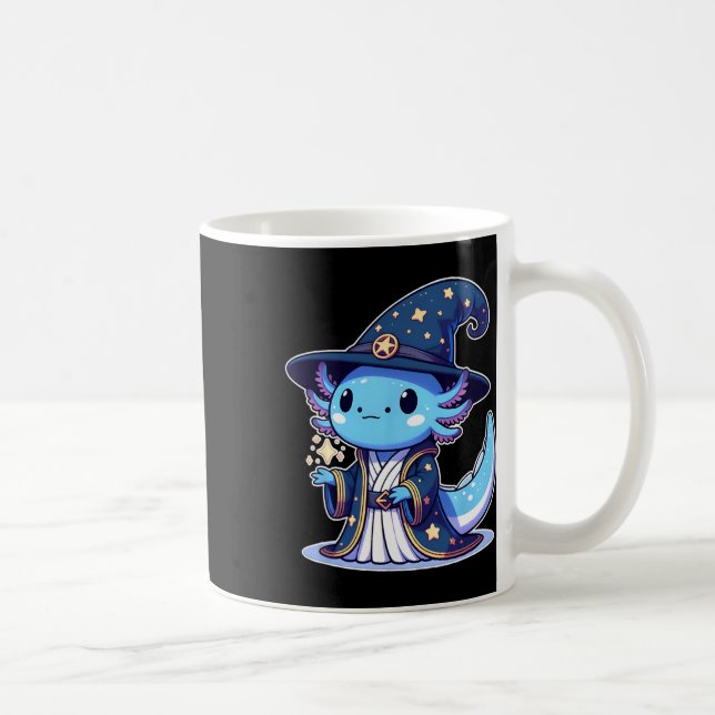 Taza De Café Asistente de Halloween Funny Axolotl (Derecha)