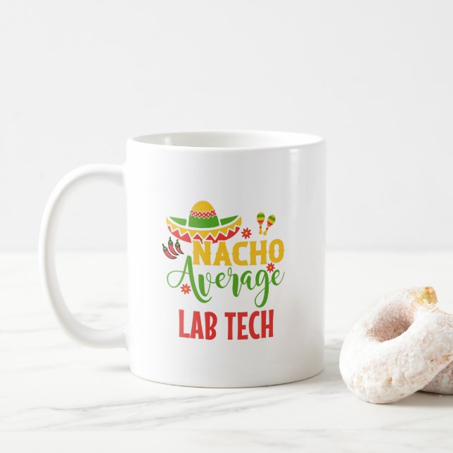 Taza De Café Asistente de Lab Tech Technier Lab Week (Con donut)