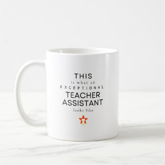 Taza De Café Asistente de maestro excepcional Nombre personaliz