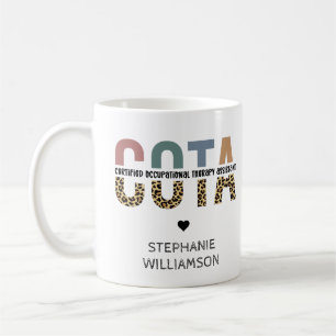 Taza De Café Asistente de Terapia Ocupacional Certificado COTA