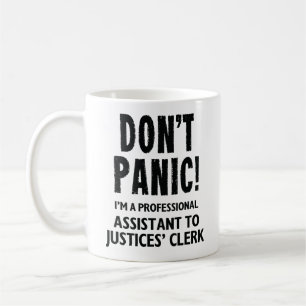 Taza De Café Asistente del empleado de los jueces