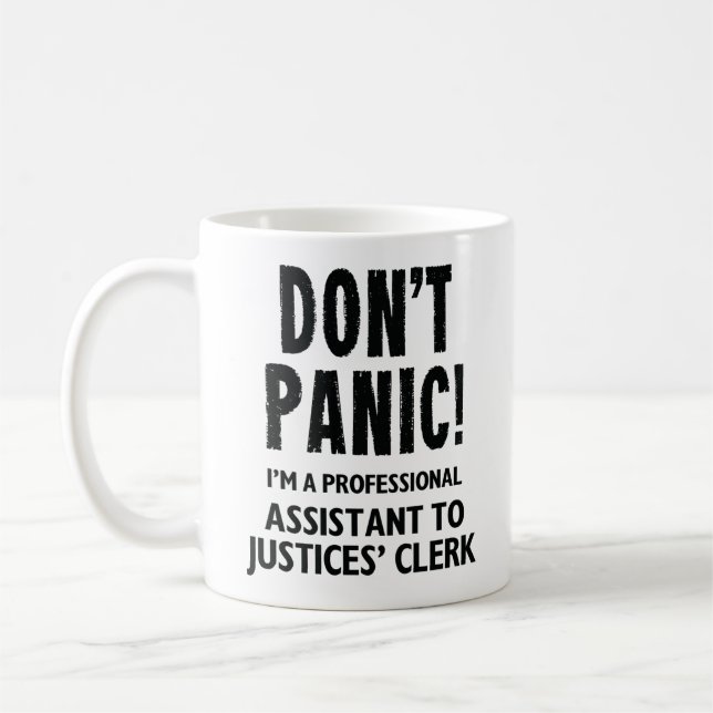 Taza De Café Asistente del empleado de los jueces (Izquierda)
