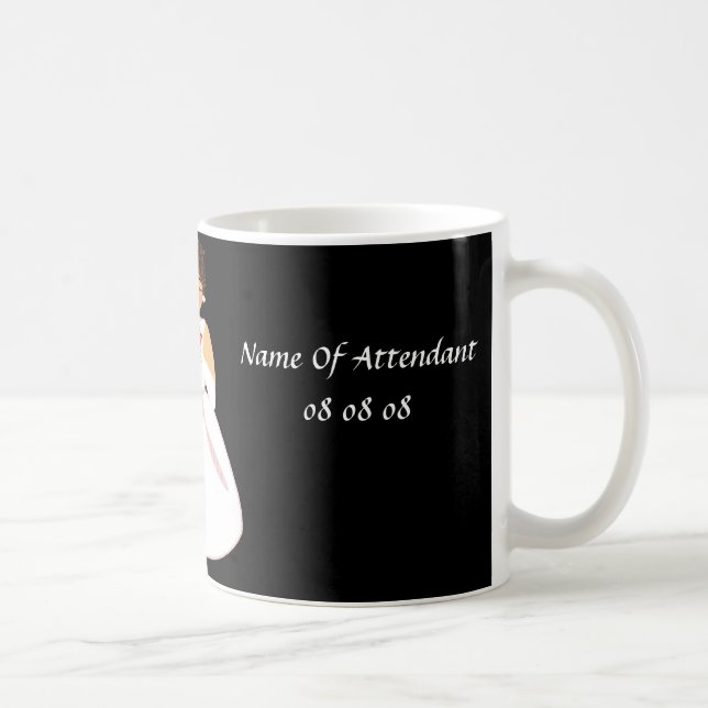 Taza De Café "Asistente del partido nupcial III" - Personalizab (Derecha)