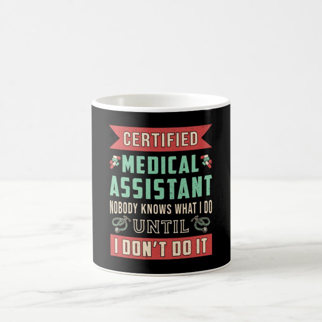 Taza De Café Asistente médico certificado Médica Enfermera Funn (Centro)