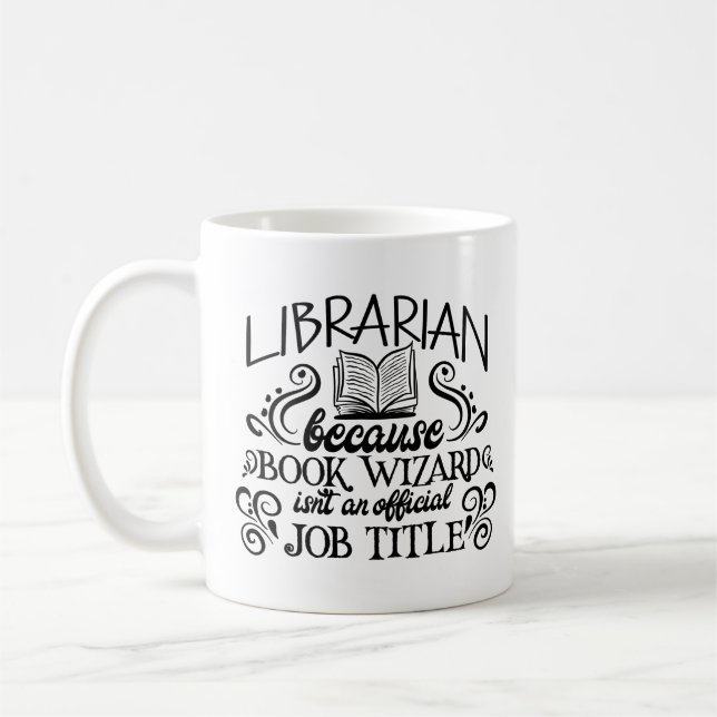 Taza De Café Asistente para libros bibliotecarios (Izquierda)