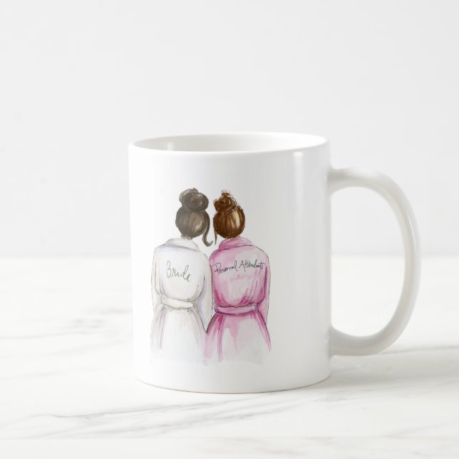 Taza De Café ¿Asistente personal? Criada castaña de la novia (Derecha)