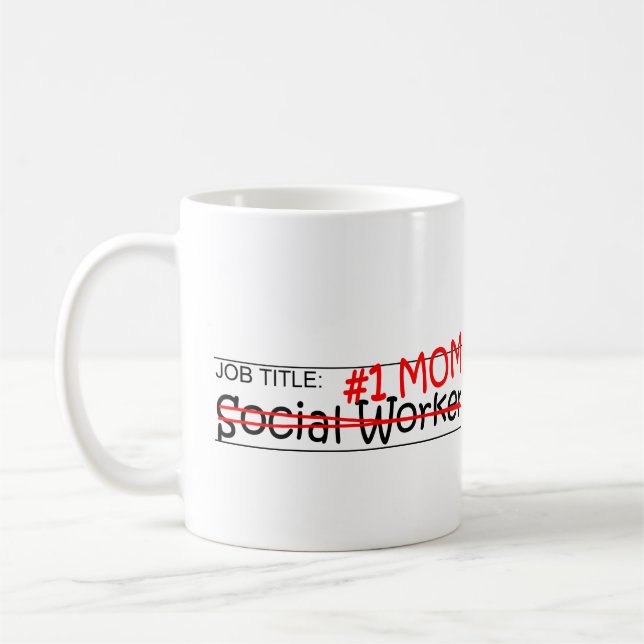 Taza De Café Asistente social de la mamá del trabajo (Izquierda)