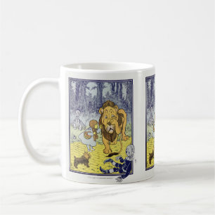 Taza De Café Asistente Vintage de Dorothy y el León Cobarde de