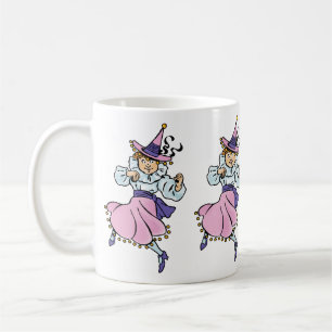 Taza De Café Asistente Vintage de Oz, Chica Bailarina Lindo Mun