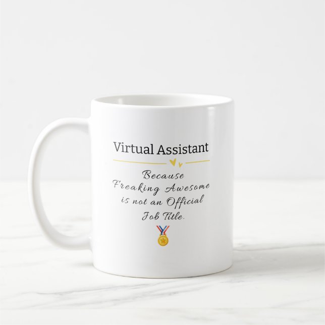 Taza De Café Asistente virtual que bloquea un increíble título  (Izquierda)
