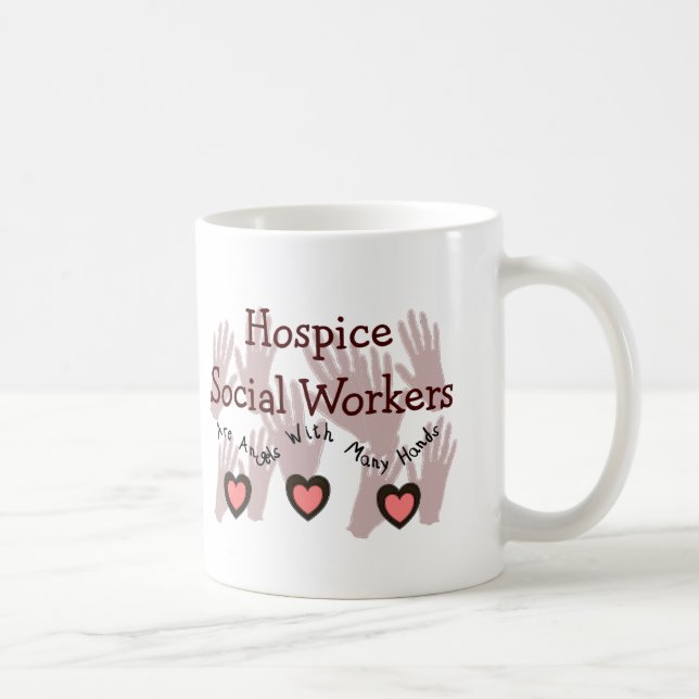 Taza De Café Asistentes sociales "ángeles del hospicio con (Derecha)