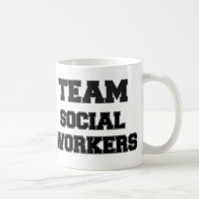 Taza De Café Asistentes sociales del equipo (Derecha)