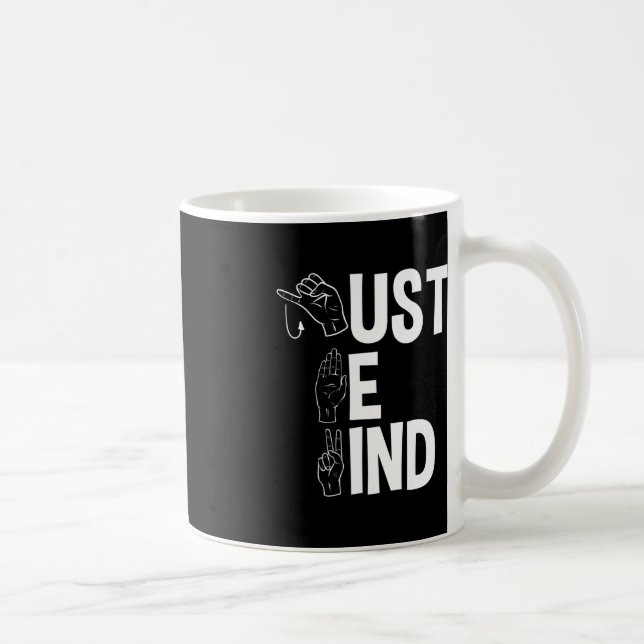 Taza De Café ASL Alphabet American Sing Language: Profesor ASL  (Derecha)