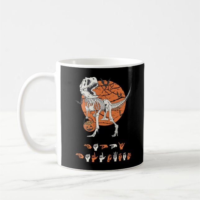 Taza De Café ASL Happy Halloween III - Temporada de fantasía (Izquierda)