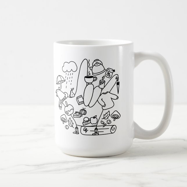 Taza De Café ASL ILY Thanks – Autumn Vibes  (Derecha)