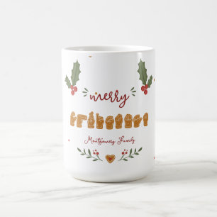 Taza De Café ASL personalizado Feliz Navidad Manos de Pan de Je