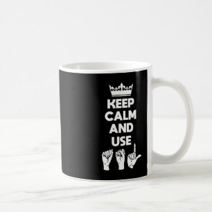 Taza De Café ASL Sensibilización y lenguaje de Rótulo para sord
