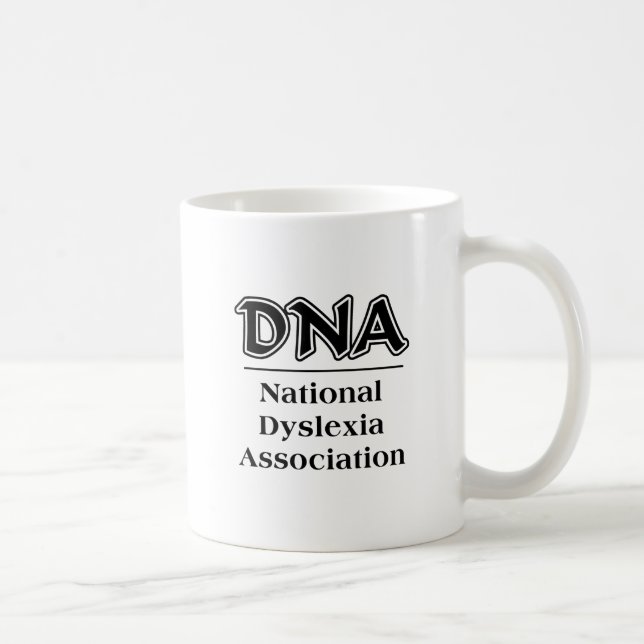 Taza De Café Asociación Nacional de Dislexia Divertida Mug Humo (Derecha)
