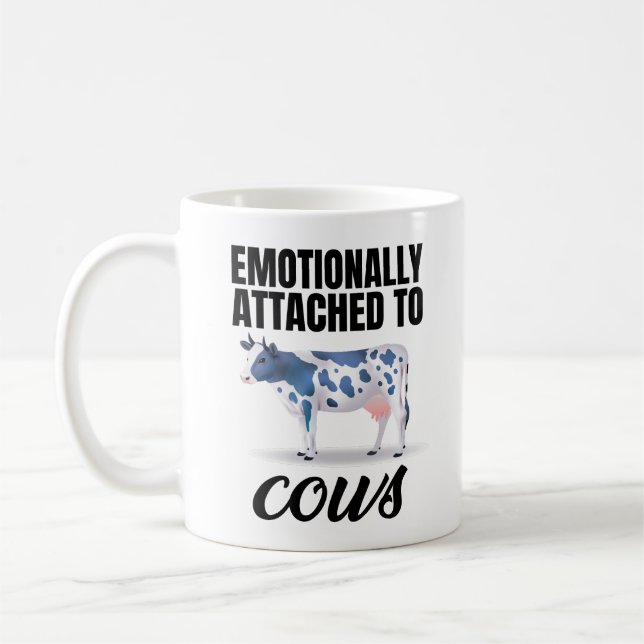 Taza De Café Asociado Emocionalmente A Vacas (Izquierda)