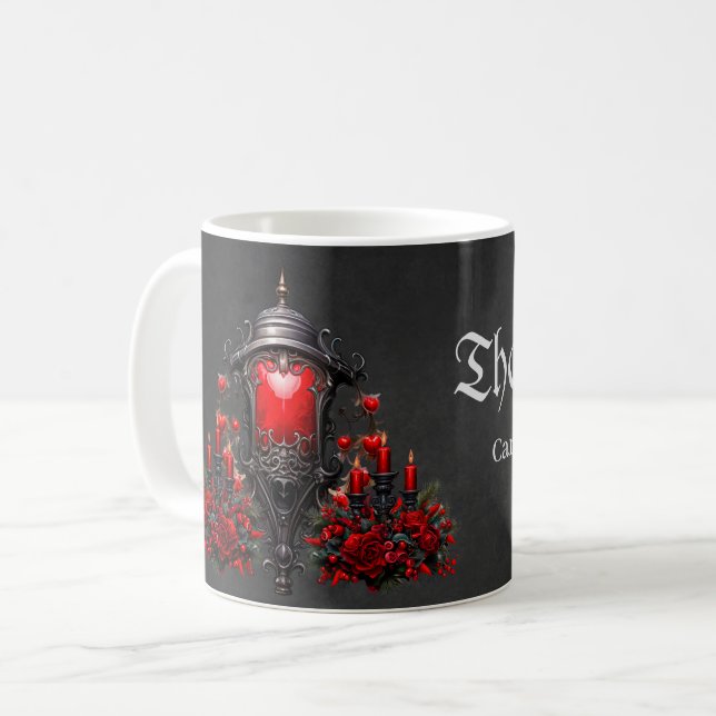 Taza De Café Asombrosas rojas y diseño de puertas (Anverso izquierdo)