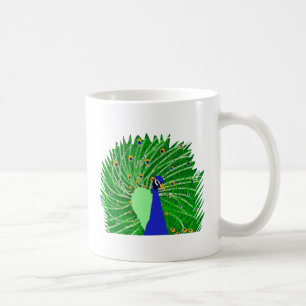 Taza De Café Asombroso arte original de Peacock por Sophie age