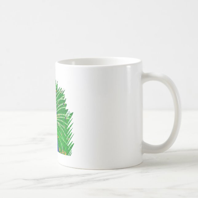 Taza De Café Asombroso arte original de Peacock por Sophie age  (Derecha)