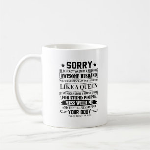 Taza De Café Asombroso Esposo Esposo - Lo siento, me han llevad
