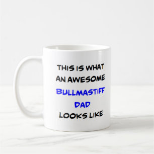 Taza De Café asombroso papá de bullmastiff