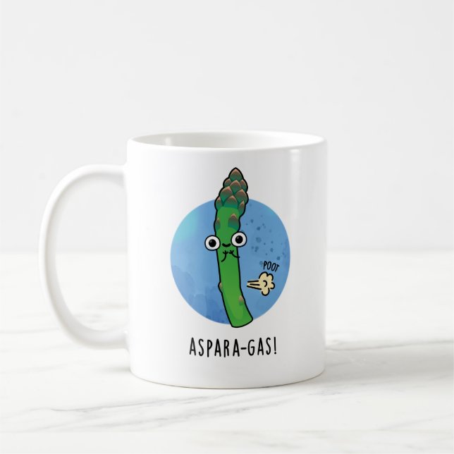 Taza De Café Aspara-gas Funny Asparagus Veggie Pun (Izquierda)