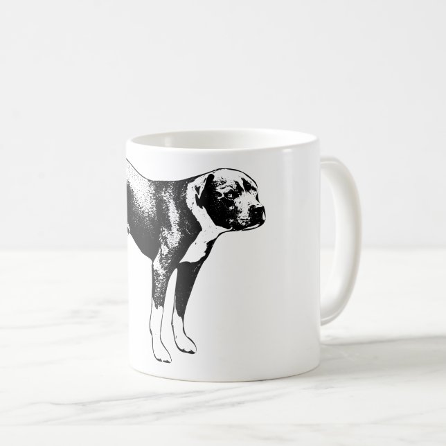 Taza De Café Aspecto de nivel - Mirada lateral del perro con ti (Anverso derecho)
