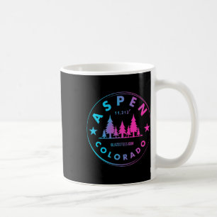 Taza De Café Aspen Colorado - Bosque Retro Big Mountain