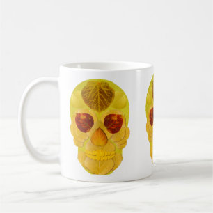Taza De Café Aspen Leaf Skull 1