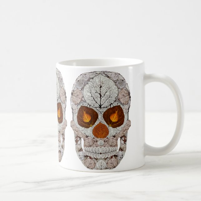 Taza De Café Aspen Leaf Skull 11 (Derecha)