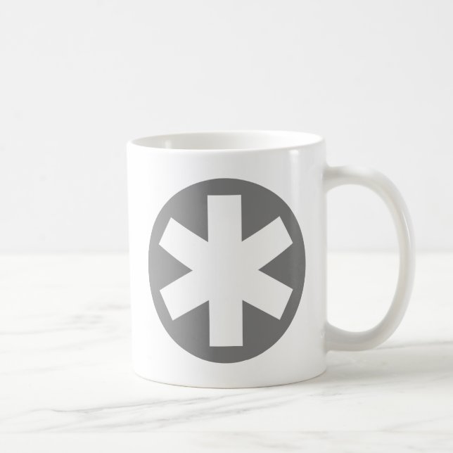 Taza De Café Asterisco - gris (Derecha)