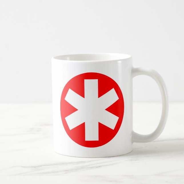 Taza De Café Asterisco - rojo (Derecha)