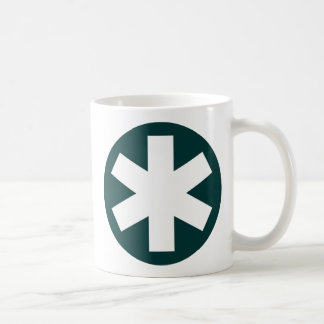 Taza De Café Asterisco - Verde oscuro
