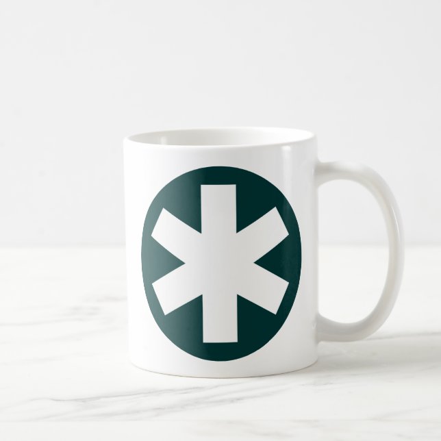 Taza De Café Asterisco - Verde oscuro (Derecha)