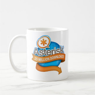 Taza De Café Asterisk 25 millones de descargas Mug