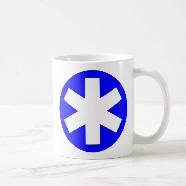 Taza De Café Asterisk - Azul (Derecha)