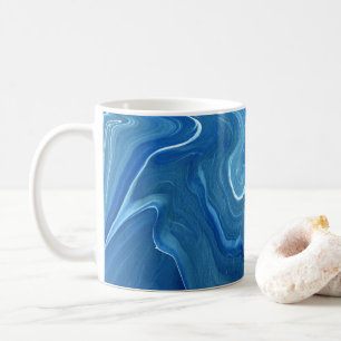 Taza De Café Astración del árido de mármol azul