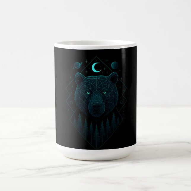 Taza De Café Astral Bear - Cosmic Strength Power (Centro)