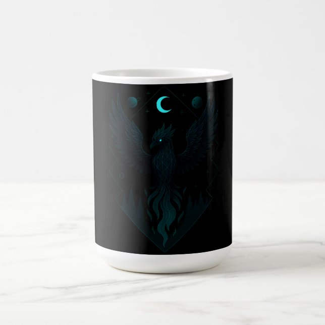 Taza De Café Astral Phoenix - Renacimiento de Fuego Cósmico (Centro)