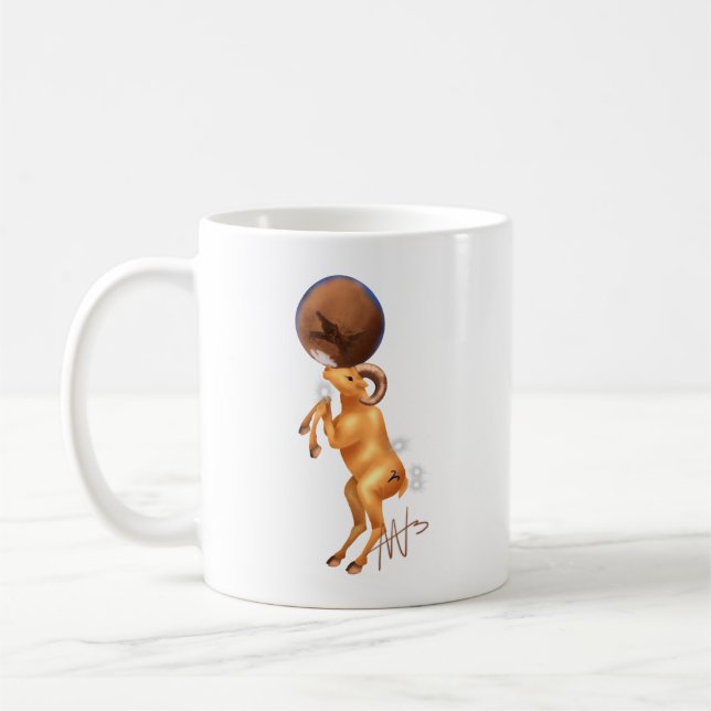 Taza De Café Astro Aries Mars Zodiac (Izquierda)