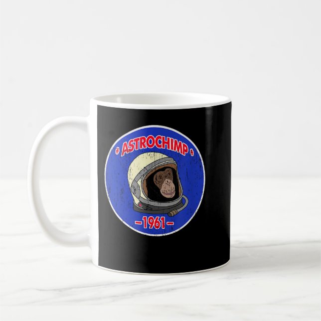 Taza De Café Astrochimp Ham 1961 Vieja (Izquierda)