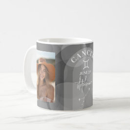 Taza De Café Astrología Cáncer Rótulo Zodiaco Personalizado de 