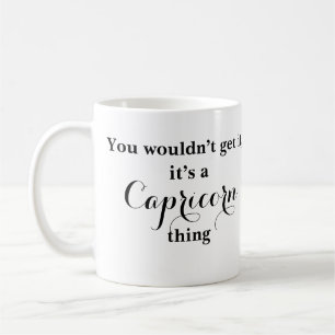 Taza De Café Astrología de Capricornio Zodiac Funny Mug