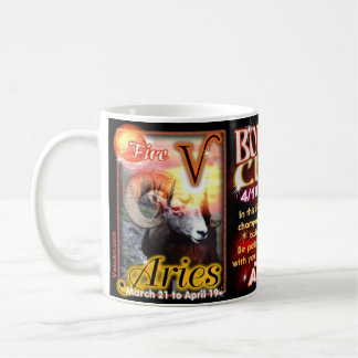 Taza De Café Astrología del cambio de signo del tauro del aries