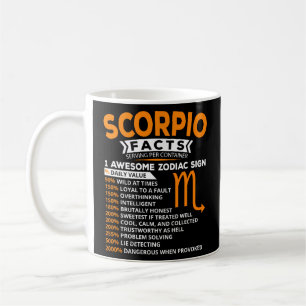 Taza De Café Astrología Escorpio Rótulo Zodiaco